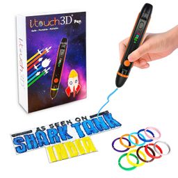 WOL3D I Touch play 3D Pen with 10 in 1 PLA Filament 5 Meter Each for 3D Printing with Speed Control, Advanced Temperature Regulation, OLED Display & Ergonomic Design – Compatible with Filaments. image 1