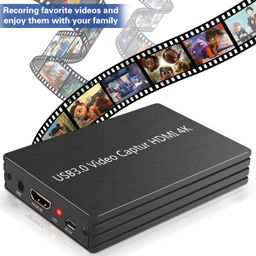 Microware 4K HDMI Game Capture Card, USB 3.0 HD Video Live Stream and Record in 1080p for PS4 DVD Game Consoles Mic-in Video Recorder Compatible with Windows Linux Os X System, Plug & Play image 5