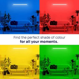 wipro Next Smart Wi-Fi 20W CCT+RGB LED Batten | 16 Million Colours | White Tunable |Dimmable |Scheduling |Scene Creation |Smart Grouping of Lights | Amazon Alexa & Google Asst. Compatible |Pack of 2 image 5