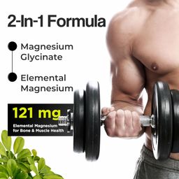 HEALTH VEDA ORGANICS PRIVATE LIMITED High Absorption Magnesium Glycinate, 550mg | 60 Veg Capsules | Supports Nerve & Muscle Health | Improves Sleep Quality | For Both Men & Women image 5