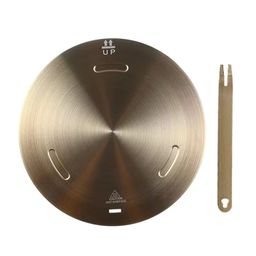 beswarmy Heat Diffuser for Gas Stove, induction Cooktop Stove Adapter Plate, Induction Plate Converter Disk with Removable Handle for Cookware Accessories 9.45inch image 1