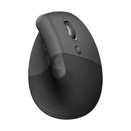 Logitech Lift Vertical Ergonomic Mouse, Wireless, Bluetooth or Logi Bolt USB Receiver, Quiet clicks, 4 Buttons, Compatible with Windows/macOS/iPadOS, Laptop, PC - Graphite image 1