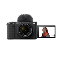 Sony Alpha ZV-E1L Full-Frame Interchangeable-Lens Mirrorless vlog Camera (with 28-60mm Zoom Lens)| Made for Creators | 12.1 MP | Artificial Intelligence Based Autofocus | 4K 120p Recording – Black image 1
