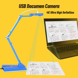 Mirabox 4K Ultra HD 3-in-1 15MP USB Document Camera/Webcam/Visualizer,Compatible with Mac OS,Windows,Chromebook for Live Demo,Web Conferencing,Distance Learning,Remote Teaching,Object Viewing image 2
