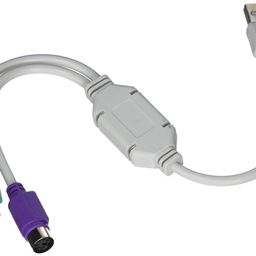 Technotech PS2 PS/2 to USB Adaptor Converter Cable Lead Wire Keyboard & Mouse/Mice image 3
