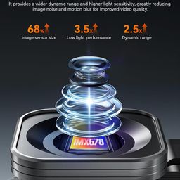 wolfbox X5 3 Channel 4K Dash Cam, STARVIS 2 IMX678,4K+2.5K+1080P Front and Rear Inside Triple Car Camera, Included 128GB Card, Voice Control, 5.8GHz WiFi GPS, Touch Screen, Support 512GB Max image 5