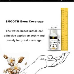 unique gold leafing studio UGLS Gilding Glue Adhesive (100.ml) for Gold Leaf Water Based Gilding | Dries Clear | Gold Foil Glue Transparent Effect Expression Craft,Art & Craft Mixed Media for Multipurpose image 4