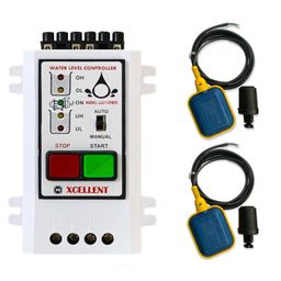 XCELLENT Plastic Fully Automatic Water Level Controller, Water Level Indicator, Water Level Switch with Up and Down Tank Sensor, White, Single Phase Electricity Compatible (Liquid Level Controller) image 1