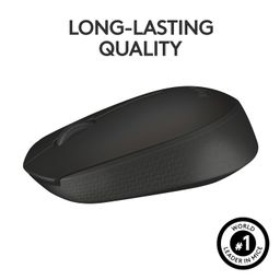 Logitech B170 Wireless Mouse, 2.4 GHz with USB Nano Receiver, Optical Tracking, 12-Months Battery Life, Ambidextrous, PC/Mac/Laptop - Black image 5