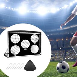 SECRET DESIRE Soccer Goal Practice Combination Goals Soccer Net for Park Garden Playground Black image 5
