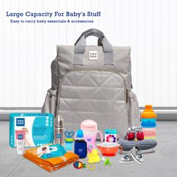 Mee Mee Maternity Diaper Bag | Spacious, Stylish, Functional, Convenient for Moms on the Go | Waterproof and Stain Resistant Travel Essential with Multiple Pockets and Diaper Changing Pad (Cyan) image 2
