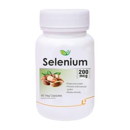 biotrex nutraceuticals Selenium 200 (mcg) for Immune System, Thyroid, Prostate and Heart Health | 60 Vegetarian Capsules image 1
