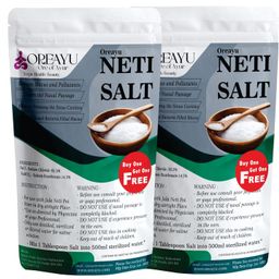 OREAYU Neti Salt for Jal Neti with jala neti pot 450g +450g with neti pot image 3