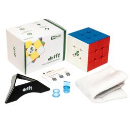 Cubelelo Drift 3M Plus 3x3 (Magnetic) Stickerless Cube | Drift + | Customized & Improved Version of MoYu RS3M | Speedcube for Kids & Adults | Magic Speedy Stress Buster Brainstorming Puzzle image 1
