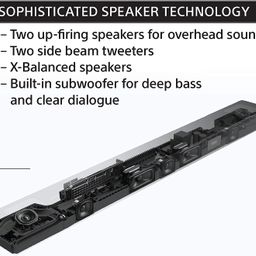 Sony HT-A5000 A Series Premium Soundbar 5.1.2Ch 8K/4K 360 Spatial Sound Mapping Soundbar For Surround Sound Home Theatre System With Dolby Atmos(Hi Res,360RA,BT,HDMI eArc&Optical,Alexa,Spotify),Black image 4