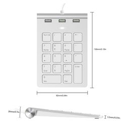 atorse ATORSE® Numeric Keypad Wired Number Pad USB Keyboard for Pc Desktop image 3