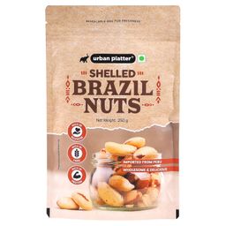 Urban Platter Brazil Nuts, 250g (Rich in Selenium | Superfood | Have 1 Daily | Product of Peru) image 1