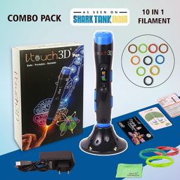 wol 3d WOL3D I Touch Plus 3D Pen with 10 in 1 (5 M) PLA Filaments for 3D Printing with Speed Control, Advanced Temperature Regulation, OLED Display & Ergonomic Design – Compatible. image 2