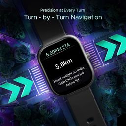 boAt Wave Sigma 3 w/Turn-by-Turn Navigation, 2.01" HD Display, Bluetooth Calling, Crest+ OS, QR Tray, Watch Face Studio, Coins, Emergency SOS Smart Watch for Men & Women(Active Black) image 3