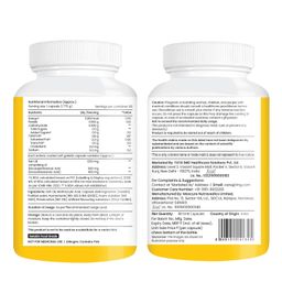 TATA 1mg Triple Strength Omega 3 Fish Oil Capsules 1250mg | High Strength Omega 3 supplement with 560mg EPA & 400mg DHA | For muscle recovery, heart & joints | Pack of 60 image 2