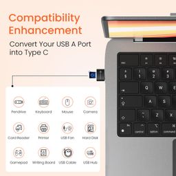 Portronics Bridge X USB 3.0 Type C Female to USB Male OTG Adapter, 5Gbps High Speed Data Transfer, Fast Charging, Compatible with Laptops, Tablets, Smartphone, Chargers and More Devices(Black) image 2