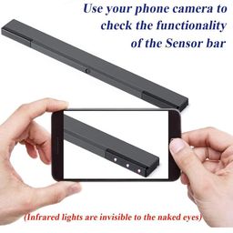 Tuboopy Wii Sensor Bar Wireless, Wiiu Infrared Ray Motion Sensor Bar for Wii/Wii U Console/PC (Black) image 5