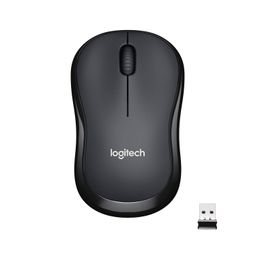Logitech M221 Wireless Mouse, Silent Buttons, 2.4 GHz with USB Mini Receiver, 1000 DPI Optical Tracking, 18-Month Battery Life, Ambidextrous PC/Mac/Laptop - Black image 1