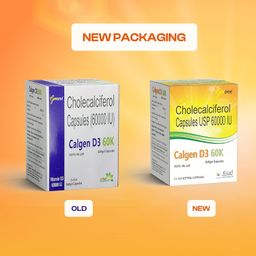 GenOne Calgen D3 Vitamin D3 Capsule for boosting immunity, Healthy bones and Strong muscles (20 Caps) image 4