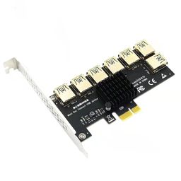 CALANDIS Pcie 1 to 7 Pci Express Usb3.0 Ethereum Mining 1X to 7X for 7/8 / 10 image 5