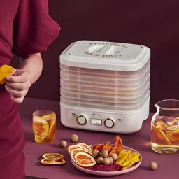 5 Removable Food Dehydrator for Jerky, Fruit Dehydrator Machine, Food Dryer Machine with Digital Timer and Temperature Control, Silent/Digital Display/10L Large Volume (Color : White) image 2
