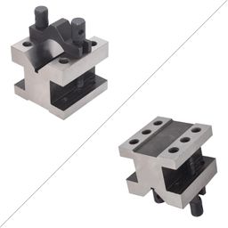 waltyotur V Block Set with Clamp Hardened Steel 90 Degree Angle Precision V Block Set 2-3/8 X 2-3/8 X 2 Multi-Use Gauge Gage Machinist Tool with Box image 4