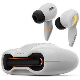Boult Audio UFO Truly Wireless in Ear Earbuds with 48H Playtime, Built-in App Support, 45ms Low Latency Gaming, 4 Mics ENC, Breathing LEDs, 13mm Bass Drivers Ear Buds TWS, Made in India (White Opal) image 1
