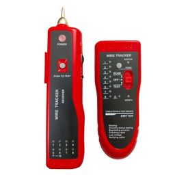 PARUHT Wire Tracker and Cable Tester Lan Ethernet Collation UTP STP RJ11 RJ45 Tracer Toner Detector Portable Line Finder, Red and Black, WTT868 image 2
