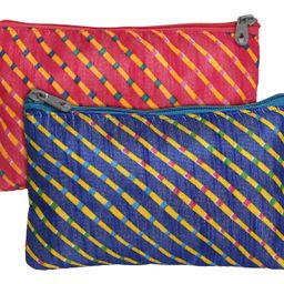 Kuber Industries Polyester Purse For Woman/Girl Set Of 2 (Pink & Blue) 54KM4348 image 1