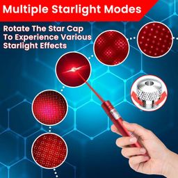 Ruaal Red Laser Pointer High Power | Smart USB Rechargeable Laser Light Pen | Laser Light Powerful Long Range 2,500m Beam | Laser Pointer for Presentation, Stargazing, Outdoor Use image 3