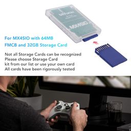 MX4SIO SIO2SD SD Card Adapter with 32G SD Card, for PS2 Game Console FMCB Card Memory Expansion Adapter 64MB Suitable for OPL 1.2.0 Slim Consoles image 2