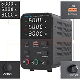 chaalakam - ideas to systems WANPTEK-CHAALAKAM SMPS Variable DC Power Supply 0-60V & 0-05A (300W) WPS605H - 03 Window 04 Digit Display image 4