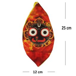 Hare Krishna Food For Soul Jagannath Ji Printed Japa Mala Bag, Bead Bag for Chanting with Sakshi Mala & Keychain image 2