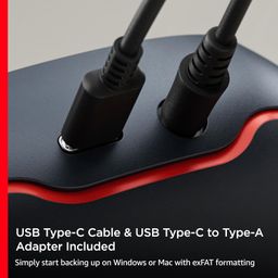 sandisk SanDisk® Desk Drive 8TB* USB Type-C™ Desktop External SSD, up to 1000MB/s**, High-Capacity Solid State Drive image 5