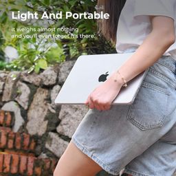 EooCoo Case Compatible for New MacBook Air 13.6 inch M4 A3240 M3 A3113 M2 A2681 with Touch ID,2025 2024 2022 Release,M2 M3 M4 Air 13'' Laptop Protective Plastic Hard Shell Cover Smooth-Crystal Clear image 4