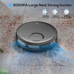 mamnv Robot Vacuum Cleaner Combo 2-in-1 with Timetable, WiFi/App/Remote Control, Maximum Suction Power of 2000Pa, Self-Charging Robot Vacuum Cleaner, Slim Ideal for Hard Floors, Pet Hair image 5