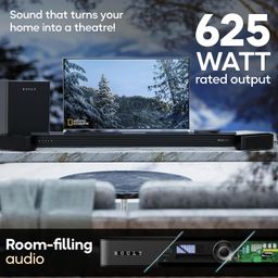 Boult Newly Launched X625 5.1ch Dolby Digital 625W Bluetooth Soundbar with Down-Firing Subwoofer Surround Sound Home Theatre, Dedicated DSP, USB/HDMI/AUX & Optical Fiber Connectivity Speaker for TV image 3