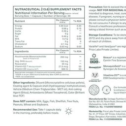 Varalife VaraSpan 5-in-1 Advanced Vegan NMN Supplement with Resveratrol, DHA, Vitamin D3 & K2 - Powerful NAD+ Booster | Slow Down Aging | Ultra High Purity and 3rd Party Tested | 30 Capsules, 62 grams image 2