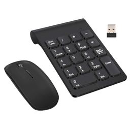 club bollywood 2.4G Numeric Keypad Wireless Keypad Extensions with Mouse for Laptop Desktop Black|Computers/Tablets&Networking|Keyboards, Mice&Pointers|1 Piece Wireless Numeric Keypad image 1