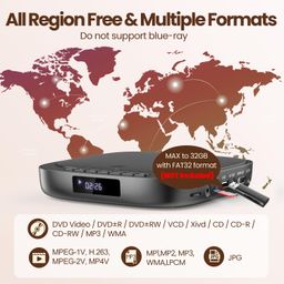 desobry Mini DVD Player with HDMI Output image 4