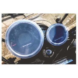 R.J.VON Speedometer Cover with led handle bar Compatible For RE Meteor 350 image 2