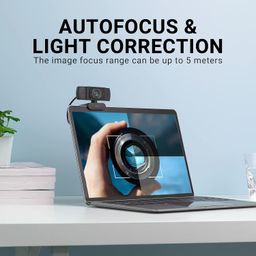 RAPOO C200 720P HD Webcam with Microphone, USB Computer Camera, Dual Noise Reduction Mics, 100° Wide-Angle Lens, Plug & Play, Ideal for Zoom, Skype, Teams, Video Calls, and Conferencing. image 4