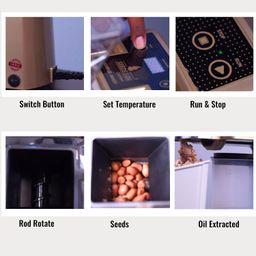 seeds 2 oil SEEDS2Oil Oil Machine 600 Watts Food Processor With Temperature Control Extraction For Home Use (Black) image 4