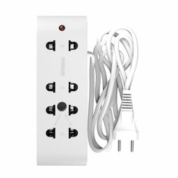 vimal wiring devices Yatra 2 Pin Extension Cord 1.3Mtr. with Surge Protector and Indicator,240Volts,White image 1
