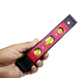Drumstone 𝟏+𝟏 𝐘𝐄𝐀𝐑 𝐖𝐀𝐑𝐑𝐀𝐍𝐓𝐘 9-Inch Magnetic Torpedo Spirit Level – 3-Bubble Mini Pocket Level Ruler | Compact & Portable with Accurate Horizontal, Vertical & Measurements image 5